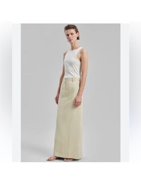 The Frankie Shop Indio Maxi Skirt Beige Size L